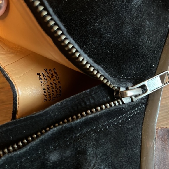 J Crew Factory leather bootie with side zip - Picture 7 of 8